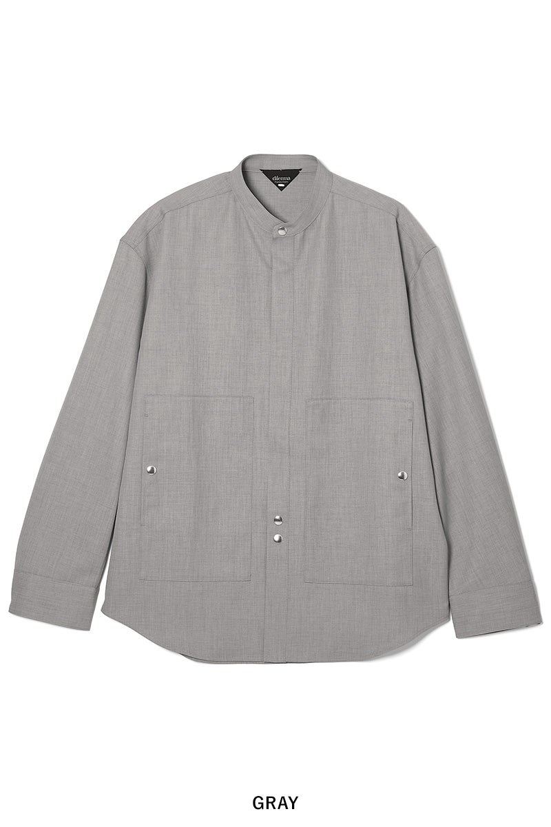 dilemma(ダイレマ) SQUARE POCKET SHIRT スクエアロケットシャツ DLMA26003