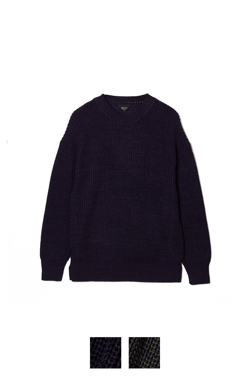dilemma(ダイレマ) MELANGE LOW GAUGE KNIT メランジローゲージニット DLMS26006