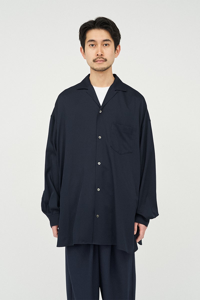 FreshService(フレッシュサービス) COOLFIBER OPEN COLLAR L/S SHIRT クールファイバーオープンカラー長袖シャツ FSC262-50021