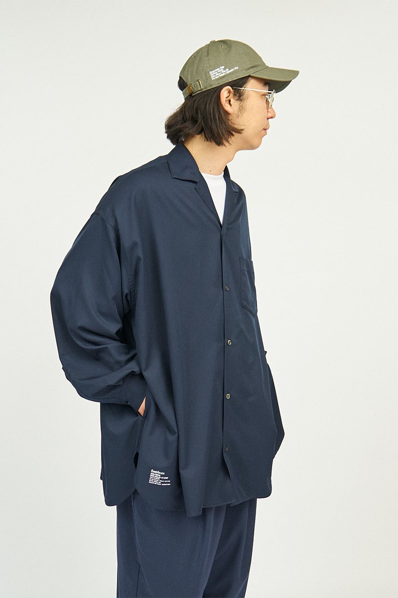 クールファイバー オープンカラーシャツ 長袖 メンズ FreshService