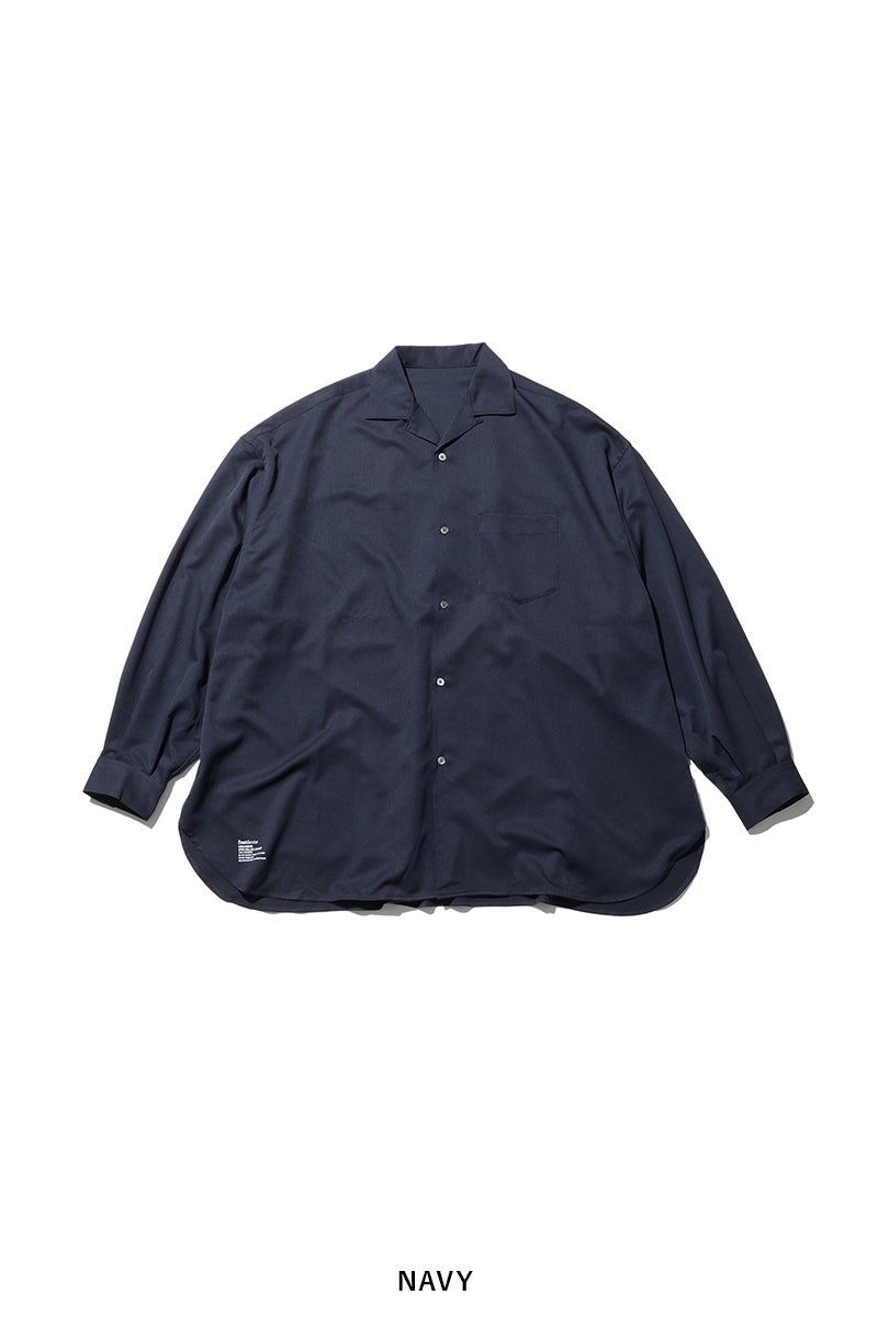 FreshService(フレッシュサービス) COOLFIBER OPEN COLLAR L/S SHIRT クールファイバーオープンカラー長袖シャツ FSC262-50021