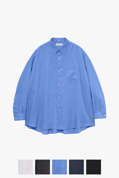 Graphpaper(グラフペーパー) Linen L/S Oversized Regular Collar Shirt リネン長袖オーバーサイズレギュラーカラーシャツ GM262-50039B