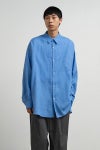Graphpaper(グラフペーパー) Linen L/S Oversized Regular Collar Shirt リネン長袖オーバーサイズレギュラーカラーシャツ GM262-50039B