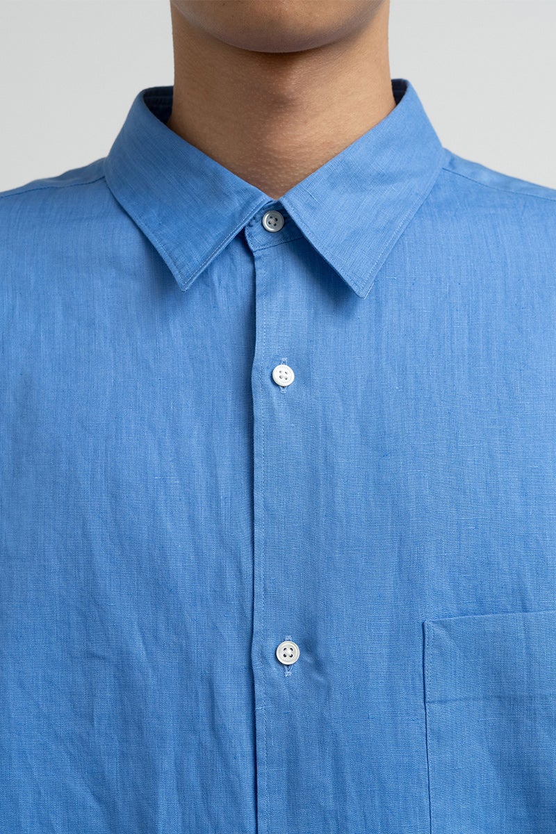 Graphpaper(グラフペーパー) Linen L/S Oversized Regular Collar Shirt リネン長袖オーバーサイズレギュラーカラーシャツ GM262-50039B