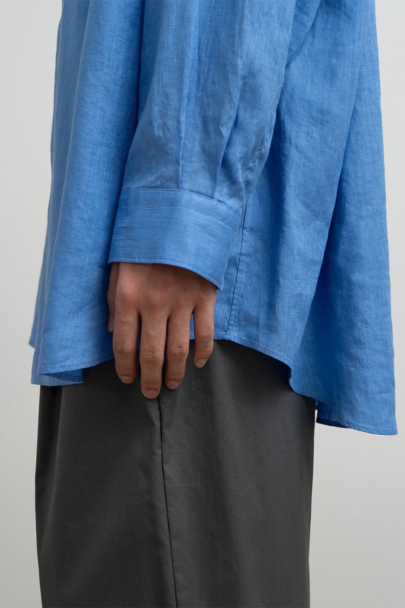 Graphpaper(グラフペーパー) Linen L/S Oversized Regular Collar Shirt リネン長袖オーバーサイズレギュラーカラーシャツ GM262-50039B