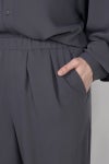 Graphpaper(グラフペーパー) Satin Easy Wide Pants サテンイージーワイドパンツ GL263-40091B