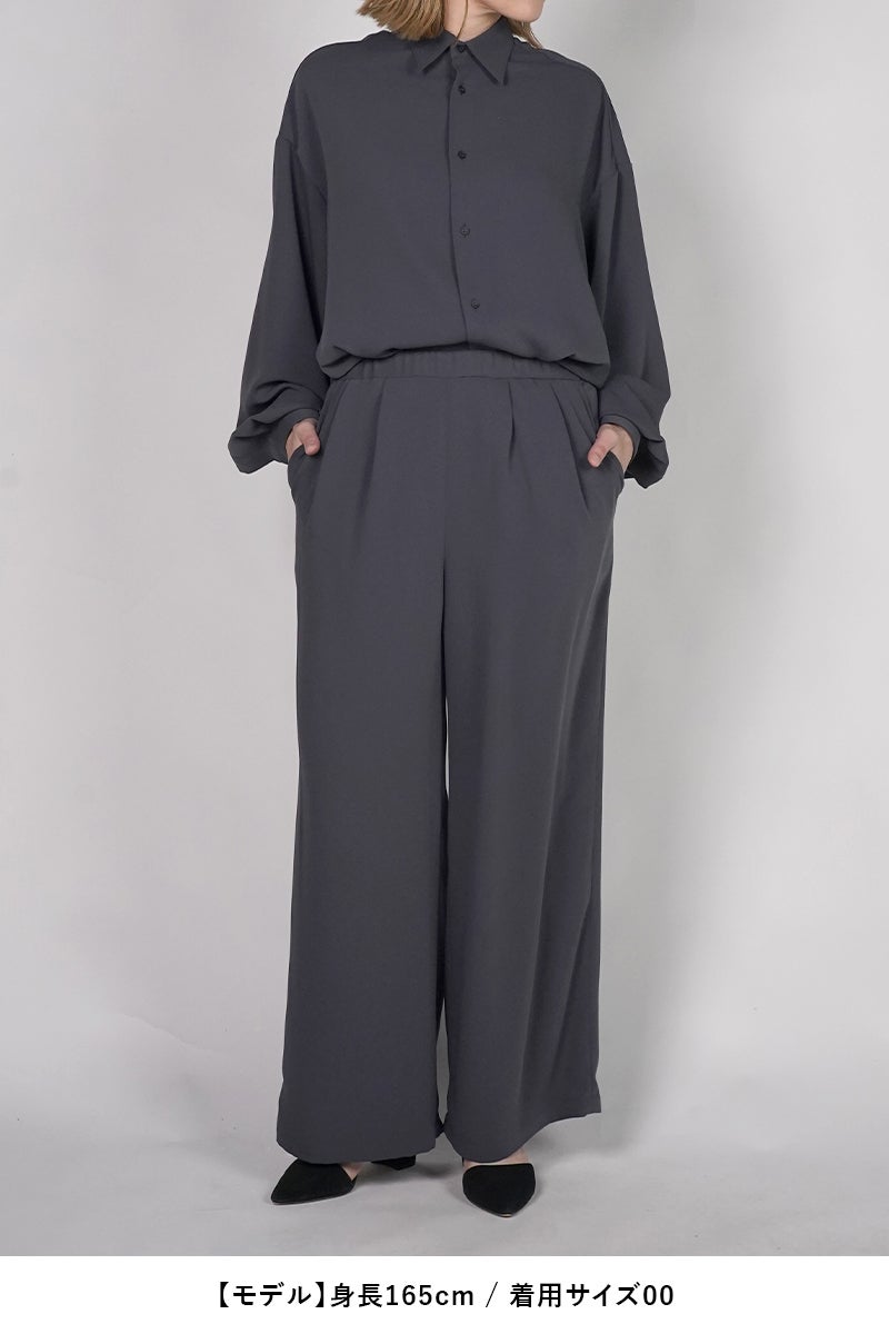 Graphpaper(グラフペーパー) Satin Easy Wide Pants サテンイージーワイドパンツ GL263-40091B