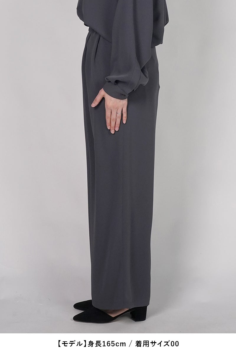 Graphpaper(グラフペーパー) Satin Easy Wide Pants サテンイージーワイドパンツ GL263-40091B