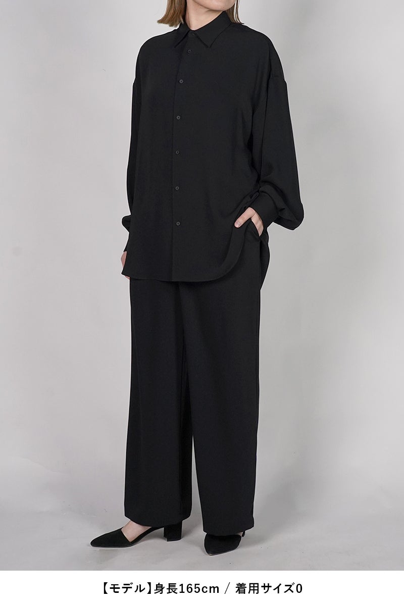 Graphpaper(グラフペーパー) Satin Oversized Regular Collar Shirts サテンオーバーサイズレギュラーカラーシャツ GL263-50093B