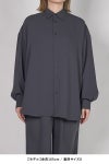 Graphpaper(グラフペーパー) Satin Oversized Regular Collar Shirts サテンオーバーサイズレギュラーカラーシャツ GL263-50093B