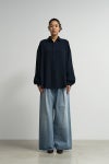Graphpaper(グラフペーパー) Satin Oversized Regular Collar Shirts サテンオーバーサイズレギュラーカラーシャツ GL263-50093B