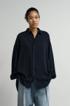 Graphpaper(グラフペーパー) Satin Oversized Regular Collar Shirts サテンオーバーサイズレギュラーカラーシャツ GL263-50093B