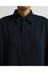 Graphpaper(グラフペーパー) Satin Oversized Regular Collar Shirts サテンオーバーサイズレギュラーカラーシャツ GL263-50093B