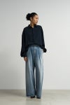 Graphpaper(グラフペーパー) Satin Oversized Regular Collar Shirts サテンオーバーサイズレギュラーカラーシャツ GL263-50093B