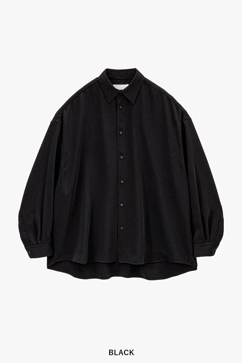 Graphpaper(グラフペーパー) Satin Oversized Regular Collar Shirts サテンオーバーサイズレギュラーカラーシャツ GL263-50093B