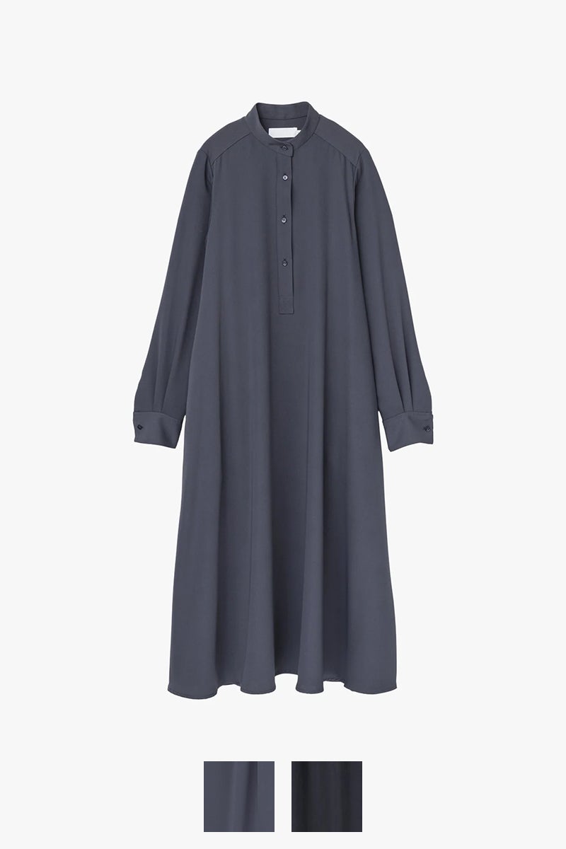 Graphpaper(グラフペーパー) Satin Band Collar Dress サテンバンドカラードレス GL263-60090B