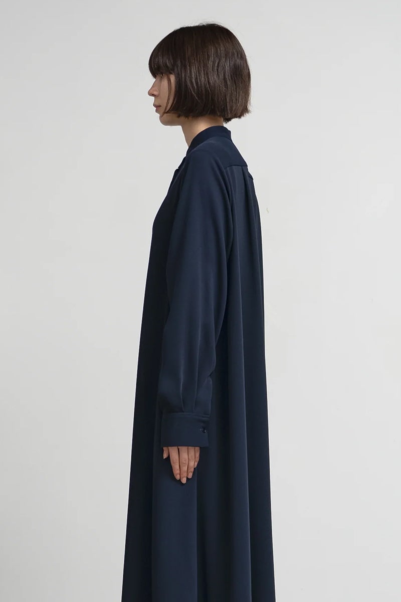 Graphpaper(グラフペーパー) Satin Band Collar Dress サテンバンドカラードレス GL263-60090B