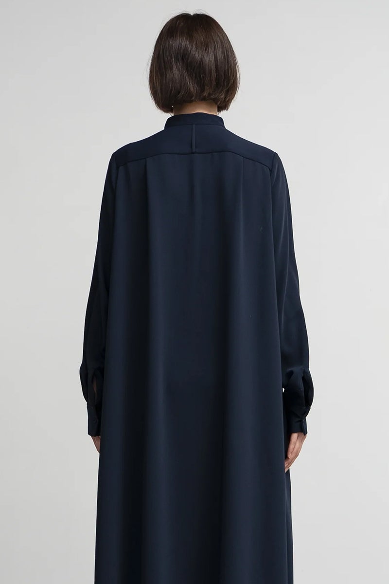 Graphpaper(グラフペーパー) Satin Band Collar Dress サテンバンドカラードレス GL263-60090B