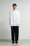 Graphpaper(グラフペーパー) High Count Regular Collar Round Cut Oversized Shirt ハイカウントレギュラーカラーラウンドカットオーバーサイズシャツ GM263-50030B