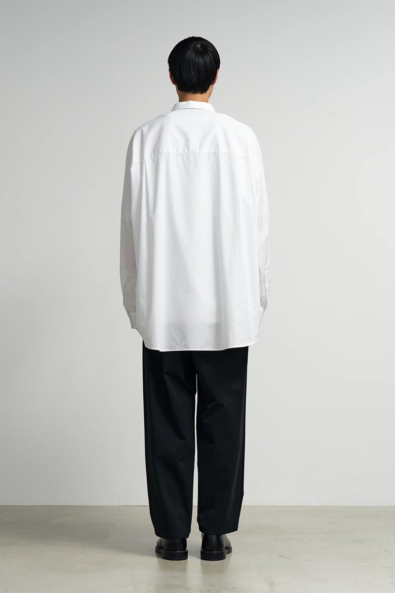 Graphpaper(グラフペーパー) High Count Regular Collar Round Cut Oversized Shirt ハイカウントレギュラーカラーラウンドカットオーバーサイズシャツ GM263-50030B