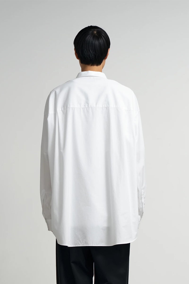 Graphpaper(グラフペーパー) High Count Regular Collar Round Cut Oversized Shirt ハイカウントレギュラーカラーラウンドカットオーバーサイズシャツ GM263-50030B