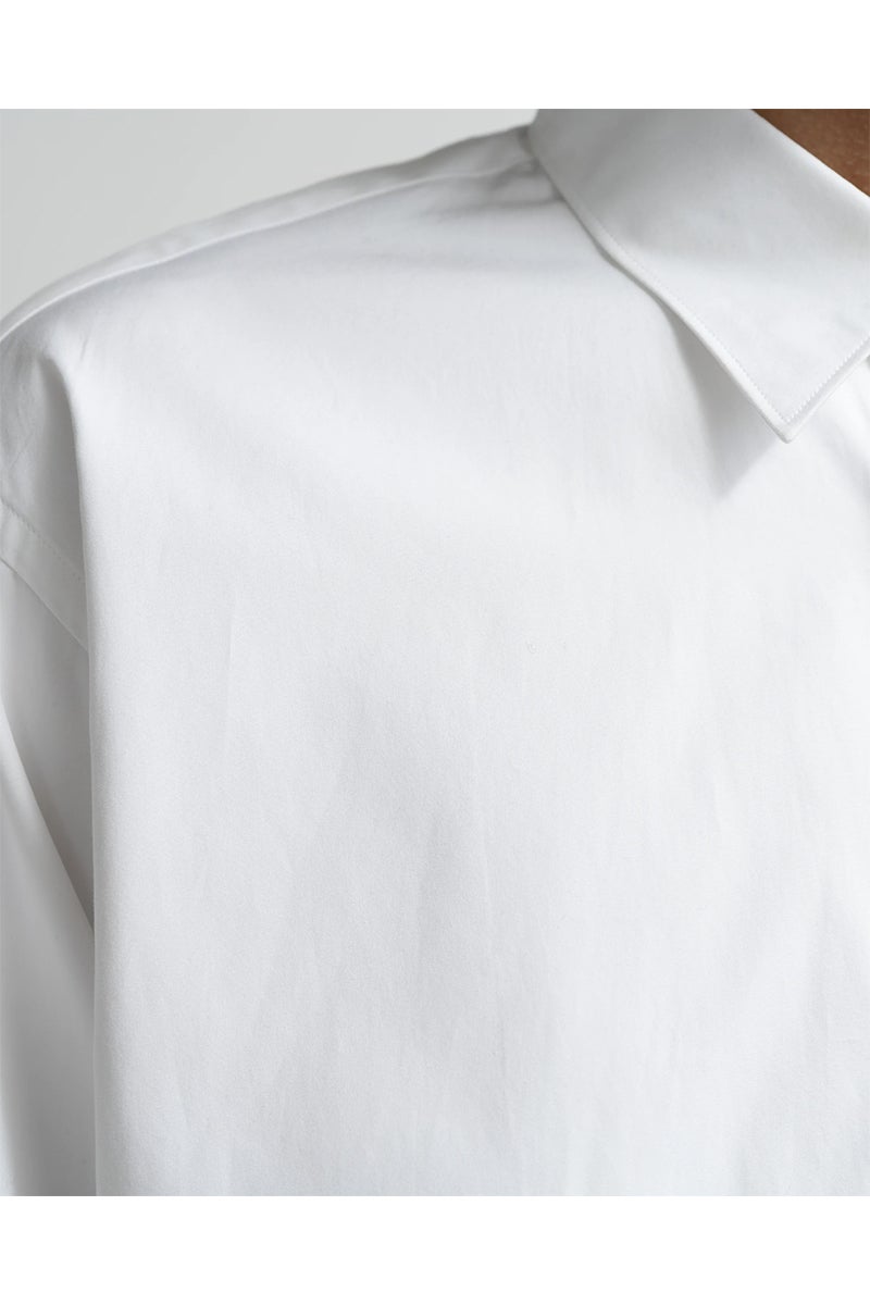 Graphpaper(グラフペーパー) High Count Regular Collar Round Cut Oversized Shirt ハイカウントレギュラーカラーラウンドカットオーバーサイズシャツ GM263-50030B