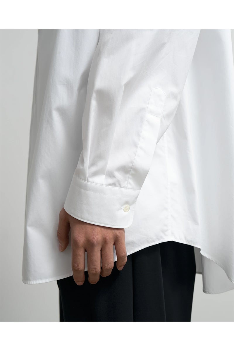 Graphpaper(グラフペーパー) High Count Regular Collar Round Cut Oversized Shirt ハイカウントレギュラーカラーラウンドカットオーバーサイズシャツ GM263-50030B