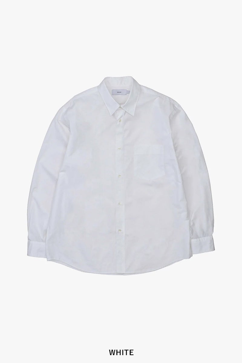 Graphpaper(グラフペーパー) High Count Regular Collar Round Cut Oversized Shirt ハイカウントレギュラーカラーラウンドカットオーバーサイズシャツ GM263-50030B