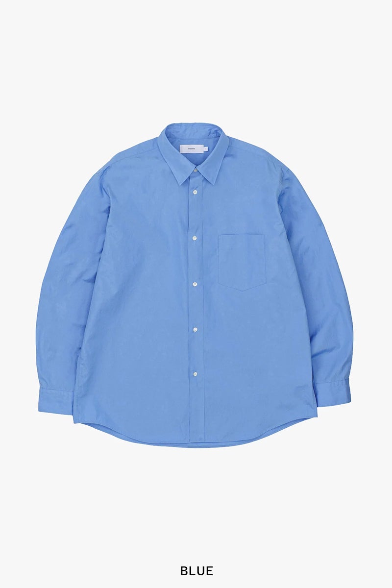 Graphpaper(グラフペーパー) High Count Regular Collar Round Cut Oversized Shirt ハイカウントレギュラーカラーラウンドカットオーバーサイズシャツ GM263-50030B