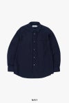 Graphpaper(グラフペーパー) High Count Regular Collar Round Cut Oversized Shirt ハイカウントレギュラーカラーラウンドカットオーバーサイズシャツ GM263-50030B