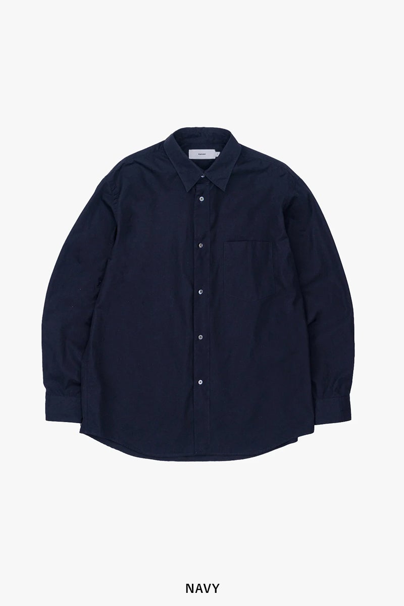Graphpaper(グラフペーパー) High Count Regular Collar Round Cut Oversized Shirt ハイカウントレギュラーカラーラウンドカットオーバーサイズシャツ GM263-50030B