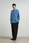 Graphpaper(グラフペーパー) Easy Care Poplin L/S B.D Box Shirt イージーケアポプリン長袖ボタンダウンボックスシャツ GM263-50619