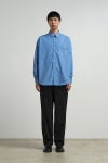 Graphpaper(グラフペーパー) Easy Care Poplin L/S B.D Box Shirt イージーケアポプリン長袖ボタンダウンボックスシャツ GM263-50619