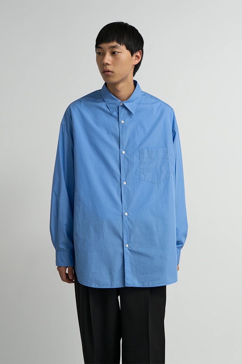 Graphpaper(グラフペーパー) Broad L/S Oversized Regular Collar Shirt ブロード長袖オーバーサイズレギュラーカラーシャツ GM263-50001B