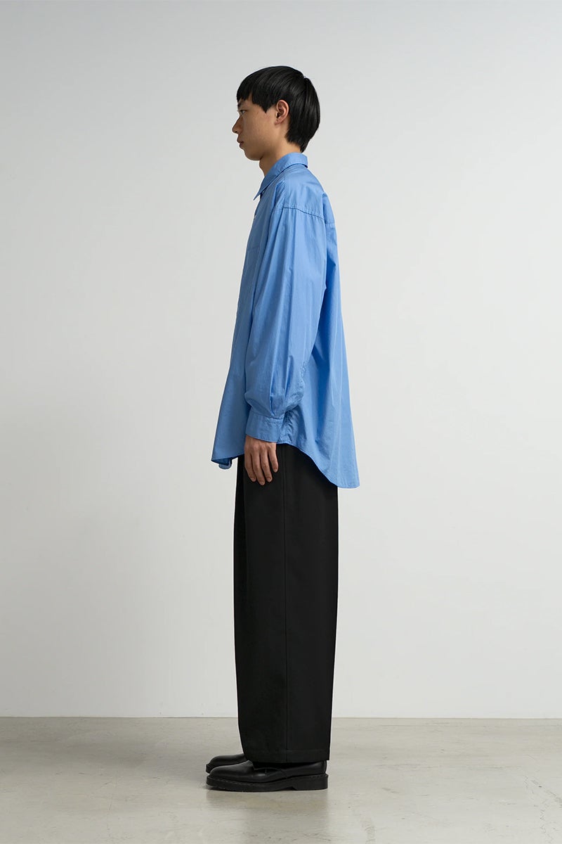 Graphpaper(グラフペーパー) Broad L/S Oversized Regular Collar Shirt ブロード長袖オーバーサイズレギュラーカラーシャツ GM263-50001B