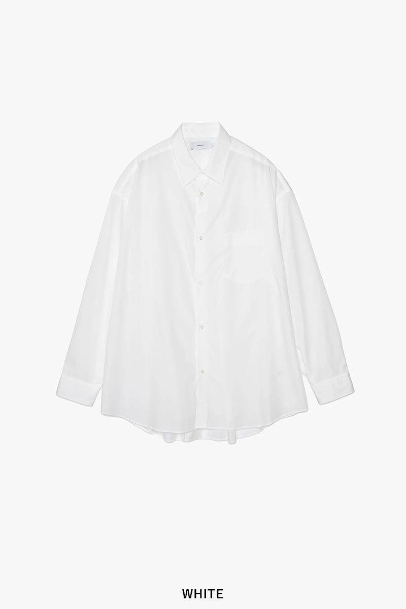 Graphpaper(グラフペーパー) Broad L/S Oversized Regular Collar Shirt ブロード長袖オーバーサイズレギュラーカラーシャツ GM263-50001B