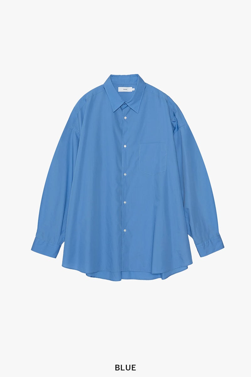 Graphpaper(グラフペーパー) Broad L/S Oversized Regular Collar Shirt ブロード長袖オーバーサイズレギュラーカラーシャツ GM263-50001B