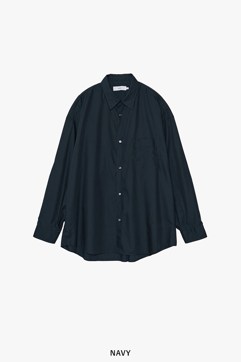 Graphpaper(グラフペーパー) Broad L/S Oversized Regular Collar Shirt ブロード長袖オーバーサイズレギュラーカラーシャツ GM263-50001B