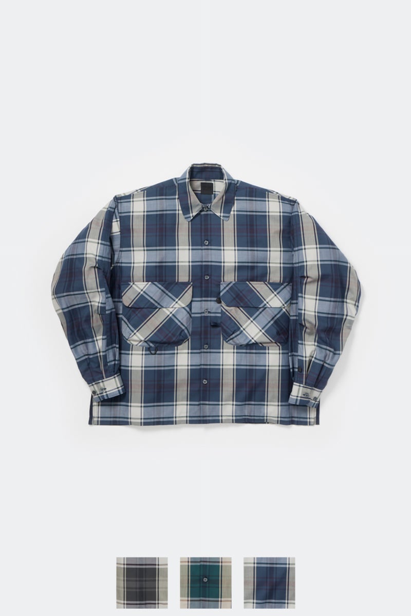 DAIWA PIER 39(ダイワピア39) TECH SPORTS OPEN COLLAR SHIRT LS BIG TARTAN テックスポーツオープンカラー長袖シャツ ビッグタータン BE-81026W