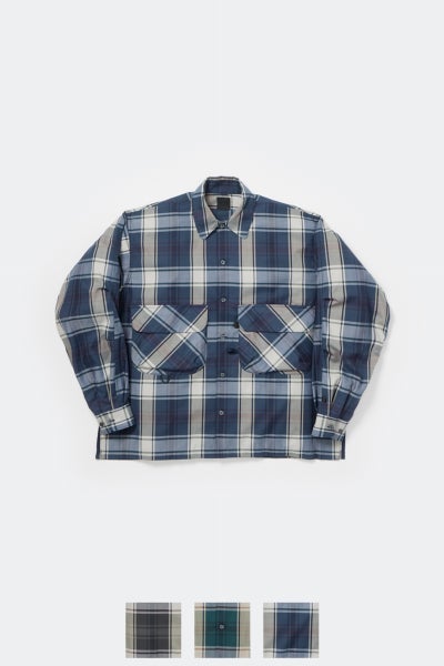 DAIWA PIER 39(ダイワピア39) TECH SPORTS OPEN COLLAR SHIRT LS BIG TARTAN テックスポーツオープンカラー長袖シャツ ビッグタータン BE-81026W
