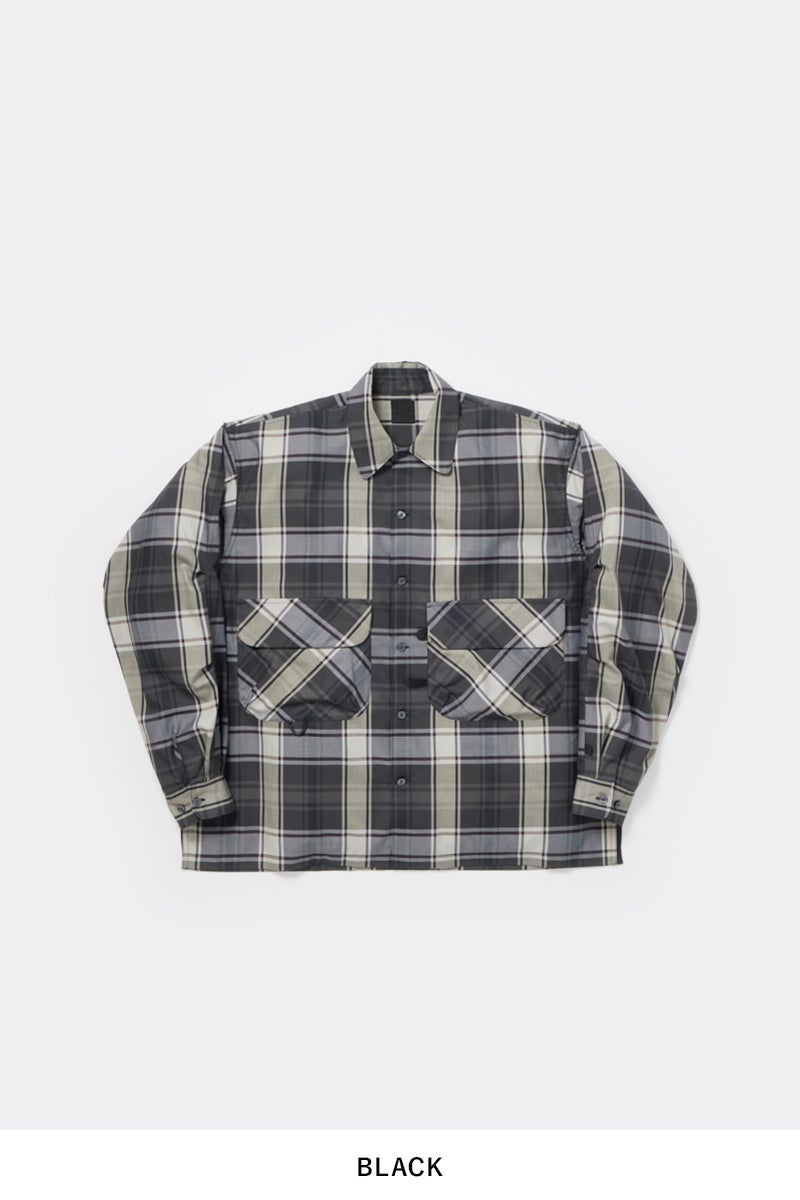 DAIWA PIER 39(ダイワピア39) TECH SPORTS OPEN COLLAR SHIRT LS BIG TARTAN テックスポーツオープンカラー長袖シャツ ビッグタータン BE-81026W
