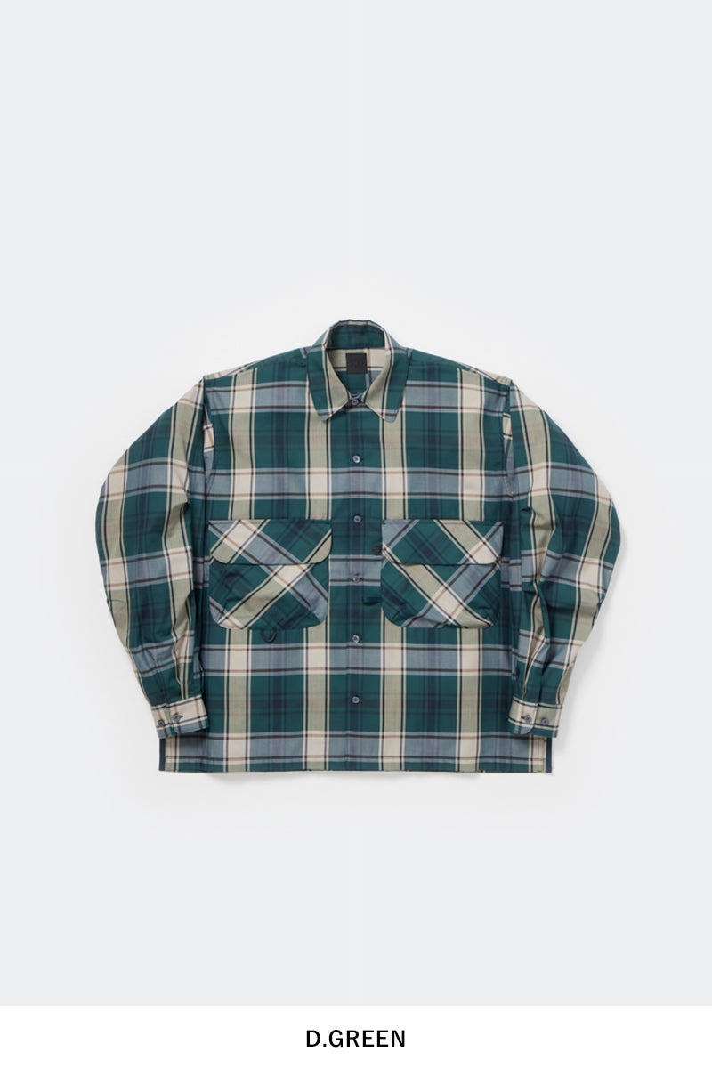 DAIWA PIER 39(ダイワピア39) TECH SPORTS OPEN COLLAR SHIRT LS BIG TARTAN テックスポーツオープンカラー長袖シャツ ビッグタータン BE-81026W