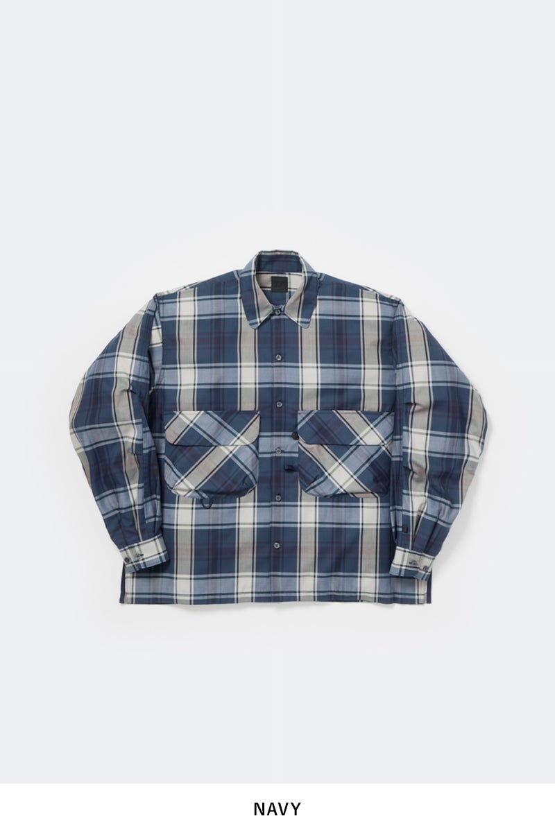 DAIWA PIER 39(ダイワピア39) TECH SPORTS OPEN COLLAR SHIRT LS BIG TARTAN テックスポーツオープンカラー長袖シャツ ビッグタータン BE-81026W