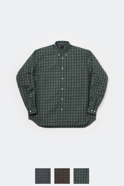 DAIWA PIER 39(ダイワピア39) TECH BUTTON DOWN SHIRT LS PLAIDS テックボタンダウン長袖シャツ プレイド BE-80026W