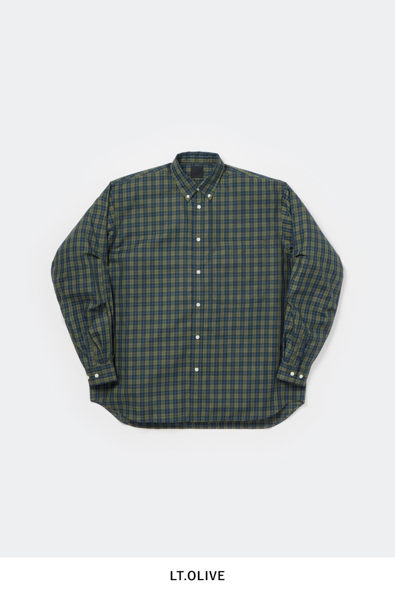 DAIWA PIER 39(ダイワピア39) TECH BUTTON DOWN SHIRT LS PLAIDS テックボタンダウン長袖シャツ プレイド BE-80026W