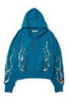 SYUMAN.(シュウマン) Fire pattern button Hoodie ファイヤーパターンボタンフーディー fw26-005