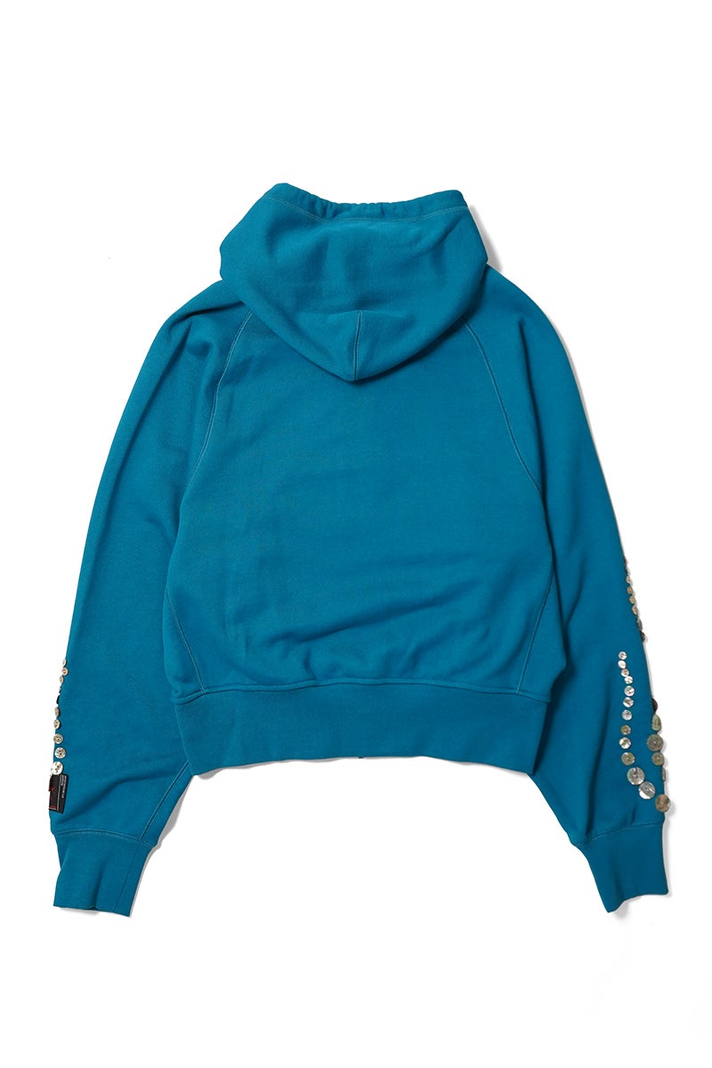 SYUMAN.(シュウマン) Fire pattern button Hoodie ファイヤーパターンボタンフーディー fw26-005