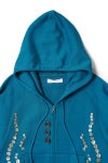 SYUMAN.(シュウマン) Fire pattern button Hoodie ファイヤーパターンボタンフーディー fw26-005