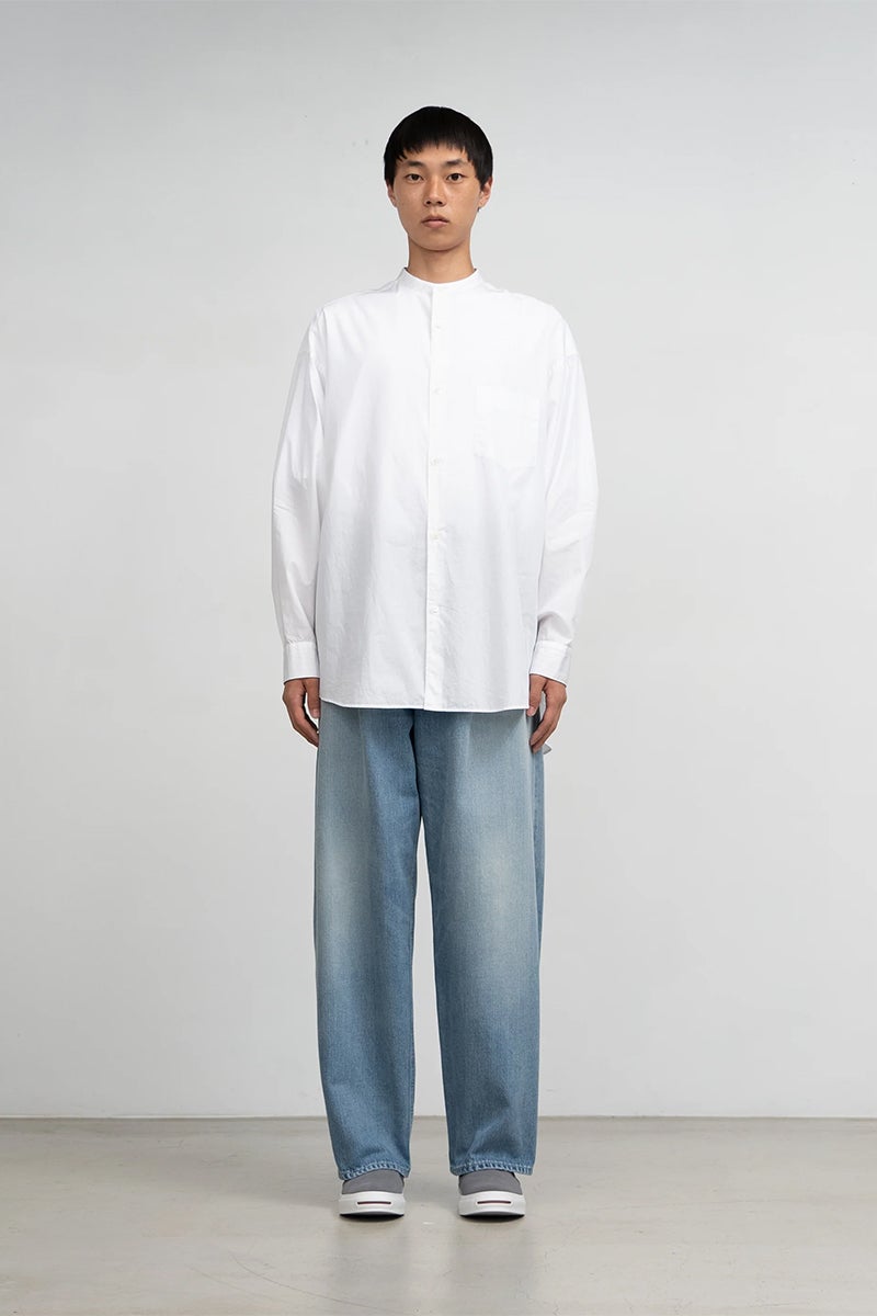 Graphpaper(グラフペーパー) Selvage Denim Two Tuck Tapered Pants -LIGHT FADE- セルヴィッチデニムツータックテーパードパンツ ライトフェイド GU263-40060LB
