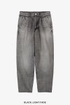 Graphpaper(グラフペーパー) Selvage Denim Two Tuck Tapered Pants -LIGHT FADE- セルヴィッチデニムツータックテーパードパンツ ライトフェイド GU263-40060LB